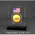 Coinlock Coin Display/ Award (3 1/4"x4"x3/16")